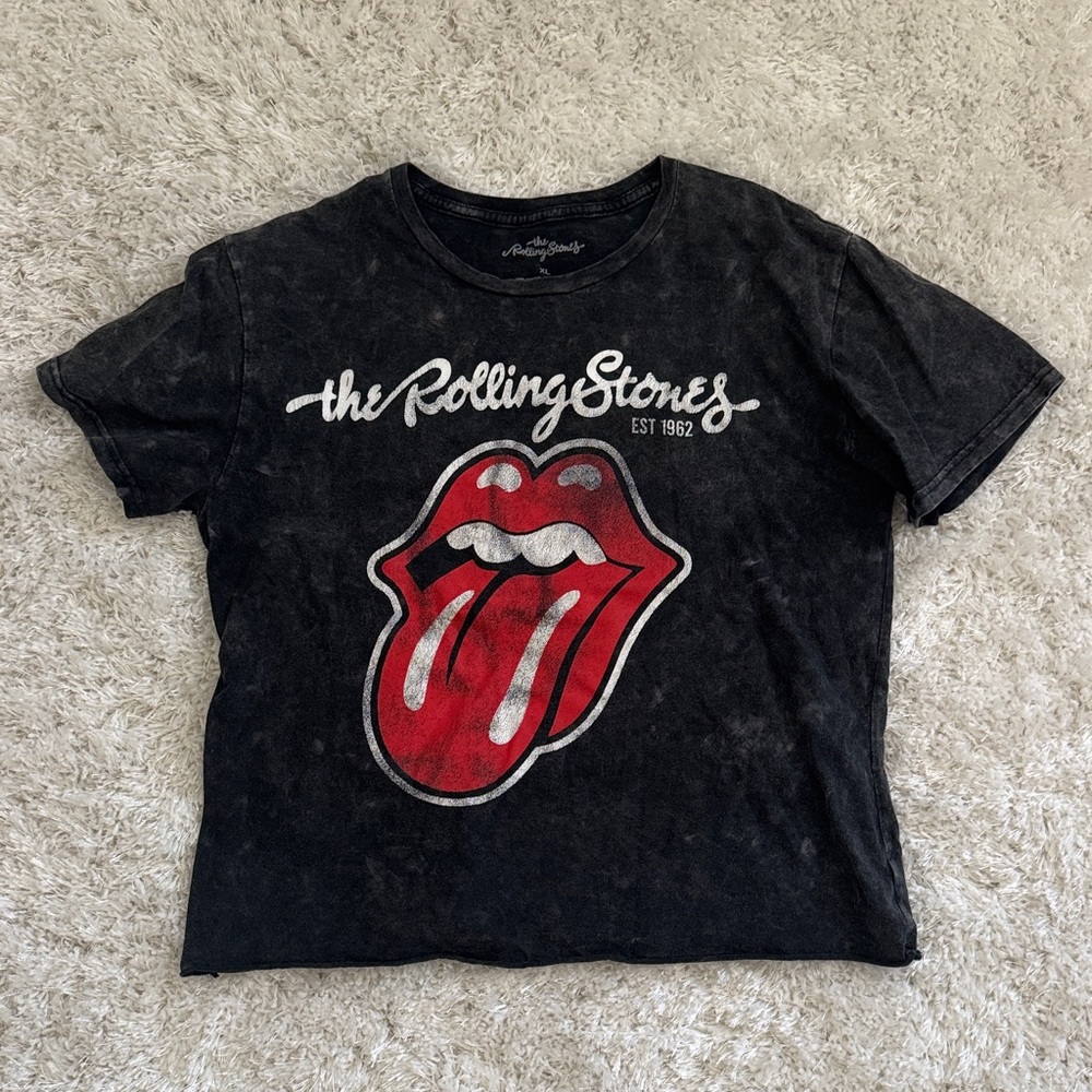 Rolling Stones Tongue Vintage Mineral Wash Graphic Tee